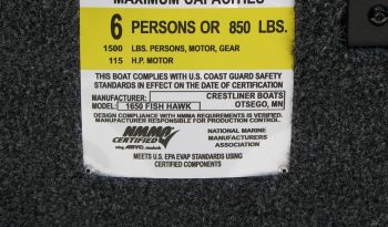 2022-1650 Fish Hawk w/90 Mercury. full