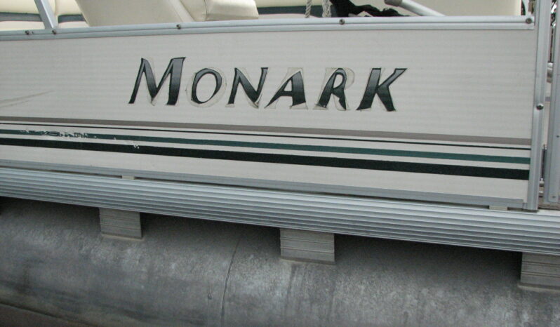 JUST IN-20′ MonArk Pontoon with 90 Mercury and Trailer full